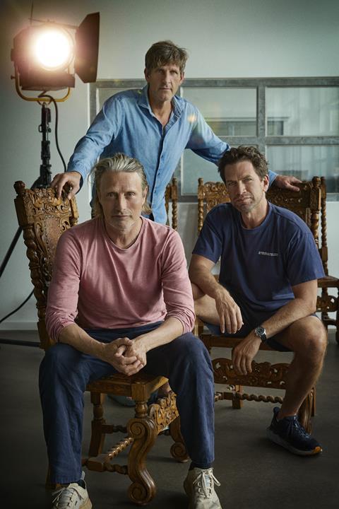 [L-R]: Mads Mikkelsen, Anders Thomas Jensen, Nikolaj Lie Kaas