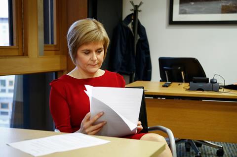 Scottish First Minister Nicola Sturgeon