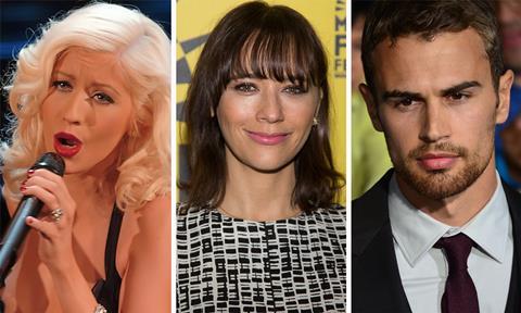 Theo James Christina Aguilera Rashida Jones