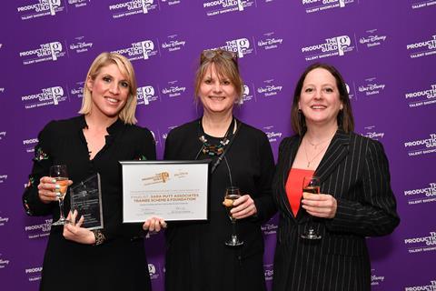 Kelly Spearman, Nicola Lees and Laurily Adams from Sara Putt Associates Trainee Scheme & Foundation