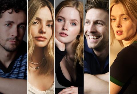 [L-R] Jonah Hauer-King, Kristine Froseth, Ellie Bamber, Leo Suter, Bella Heathcote