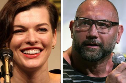 Milla Jovovich Dave Bautista 