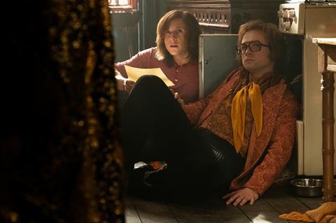 Jamie Bell, Taron Egerton in 'Rocketman'