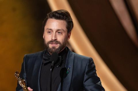 Kieran Culkin at the 2025 Oscars