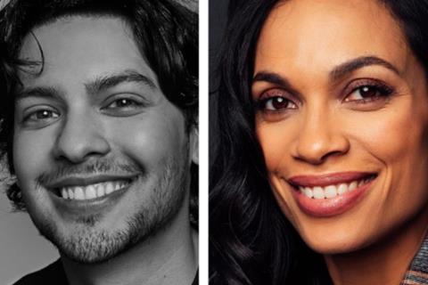 Xola Maridueña and Rosario Dawson