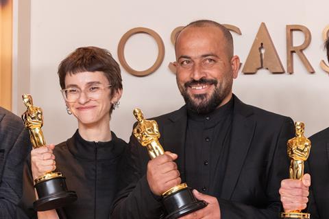 Rachel Szor and Hamdan Ballal