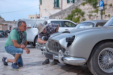 Chris Corbould on the set of 'No Time To Die'