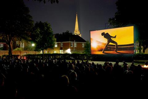 Chichester open-air screening in Priory Park