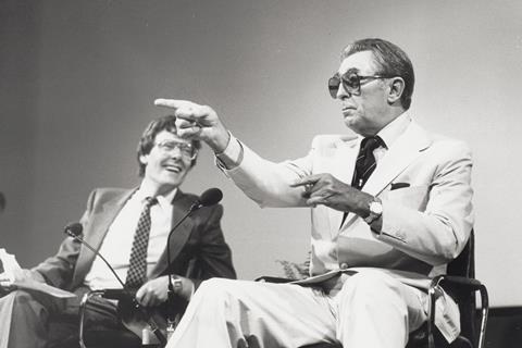 Robert Mitchum and Derek Malcolm