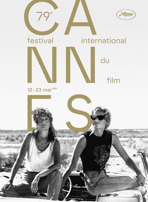 Geena Davis and Susan Sarandon on the 2026 Cannes poster