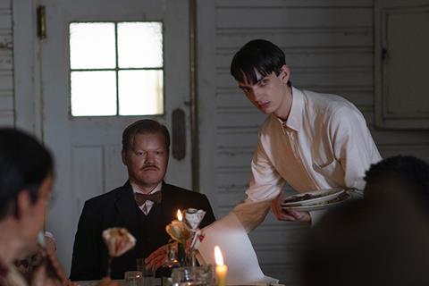 Kodi Smit-McPhee with co-star Jesse Plemons in 'The Power Of The Dog'