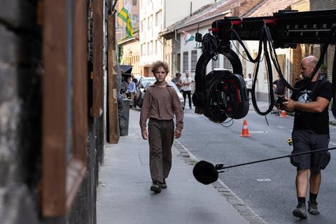 Barabas Bojtorjan filming 'Orphan'