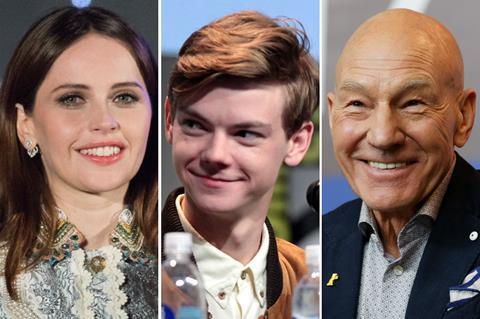 felicity jones thomas brodie sangster patrick stewart