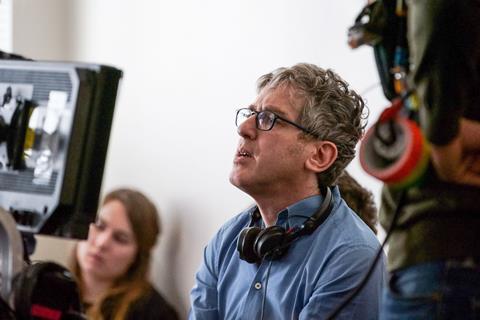 Rochant on set of 'The Bureau'