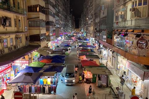 Night Market location in HK on ‘Expats’ before set dressing
