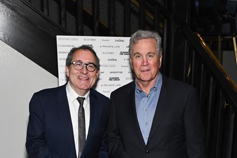 Sony Pictures Classics co-presidents Michael Barker and Tom Bernard at their 2025 TIFF dinner