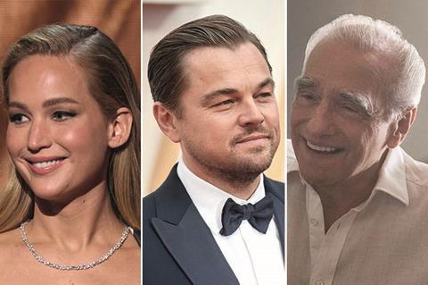 Jennifer Lawrence Leonardo DiCaprio Martin Scorsese