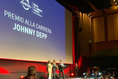 Johnny Depp at the Rome Film Festival