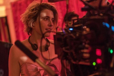 Greta gerwig on lady bird set merie wallace, courtesy of a24