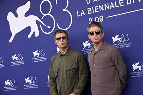 Noel and Liam Gallagher at the 2026 Venice Film Festival