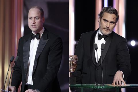 Prince William Joaquin Phoenix c Bafta