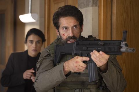 Hannah Ware, Scott Adkins in 'One Last Shot'