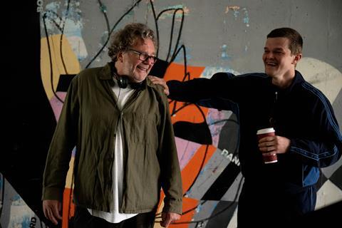 Kirk Jones and Robert Aramayo behind the scenes on 'I Swear'