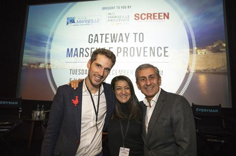 Black Euphoria CEO Mathieu Rozieres, Gurkin Invest founder Sabrina Roubache and Marseille deputy mayor Didier Parakian