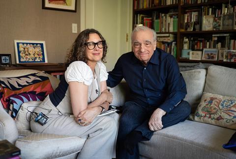 Rebecca Miller and Martin Scorsese in 'Mr. Scorsese'