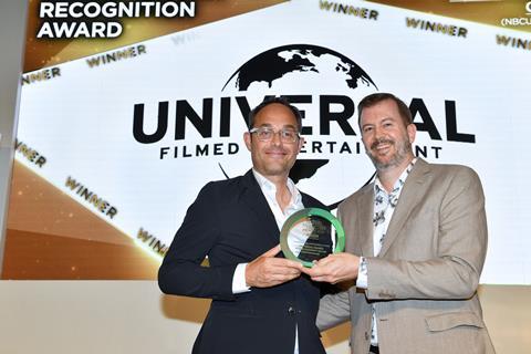 [L-R] Niels Swinkels, Universal Pictures International; Matt Mueller, Screen International