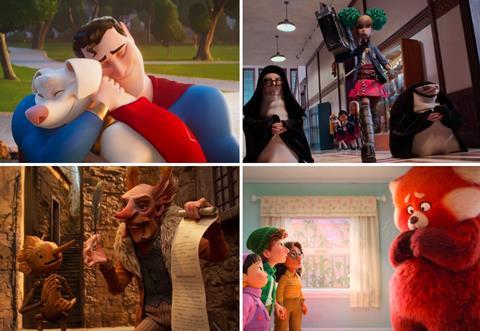 'DC League Of Super-Pets', 'Wendell & Wild', 'Guillermo del Toro's Pinocchio', 'Turning Red'