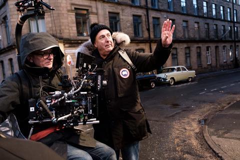 Director Roger Michell with DoP Mike Eley on set of 'The Duke'