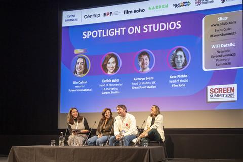Ellie Calnan (Screen International), Debbie Adler (Garden Studios), Gerwyn Evans (Great Point Studios), Kate Phibbs (Film Soho)