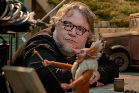 Guillermo del Toro on the set of 'Pinocchio'