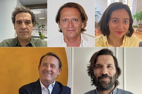 [Clockwise from top left] Enrique Gonzalez Kuhn, Stefan Schmitz, Laura Perez Camiña, Enrique Costa, Adolfo Blanco