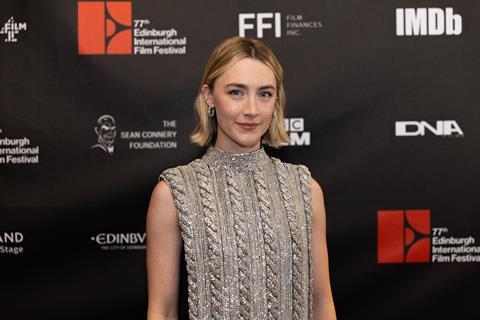 Saoirse Ronan at the 'Outrun' Edinburgh premiere