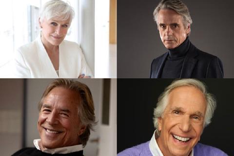 Glenn Close, Jeremy Irons, Don Johnson, Henry Winkler