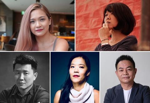 [L-R clockwise] Estela Valdivieso Chen, Singing Chen, Jeff Tsou, Shih-Ching Tsou, Lau Kek-Huat