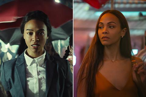 Zoe Saldana's appearance changed over the course of the film to reflect her character's growing confidence