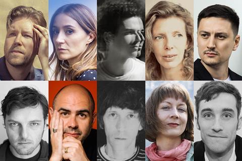 Top row L-R: Mikko Myllylahti, Cristèle Alves Meira, Harry Allouche, Camille Delafon, Michael Borodin, bottom row: Yannick Casanova, Felipe Gálvez, Graham Foy, Jena Hasler, Pierre Leroux