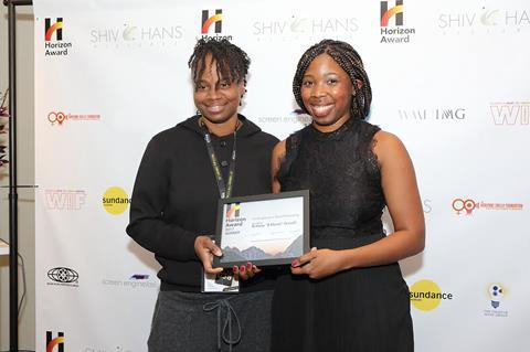 Dee rees (director) and brittany 'b monet' fennell (award winner) (photo by dan campbell horizon award