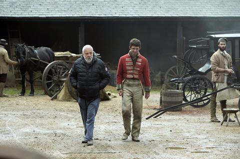 PETERLOO featuring Director Mike Leigh and David Moorst behind the scenes_Credit Simon Mein-Amazon Studios