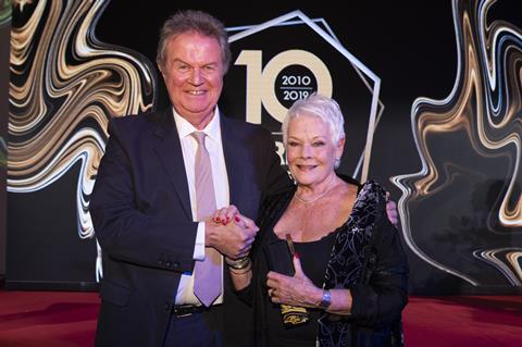 John Madden presenting Judi Dench with her Screen Award