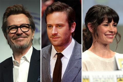 Gary Oldman, Armie Hammer, Evangeline Lilly c Maximilian Bühn Gage Skidmore Wiki Commons