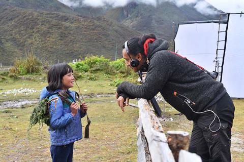 Pem Zam and director Pawo Choyning Dorji_Credit Jigme Thinley:Pawo Choyning Dorji