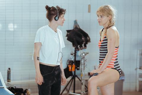 Kristen Stewart directs Imogen Poots in The Chronology of Water - photographer credit Andrejs Strokins