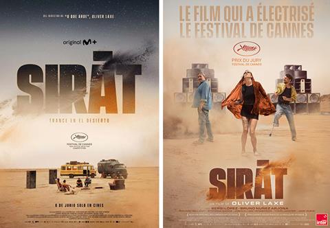 Sirât poster for Spain (left) and France (right)