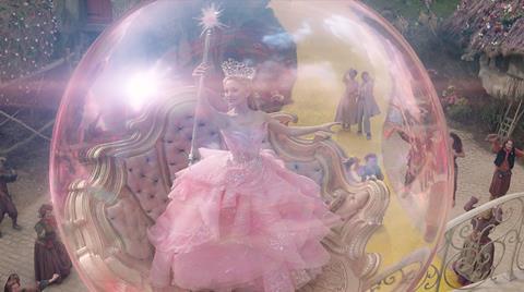 Glinda appears in Munchkinland in 'Wicked'