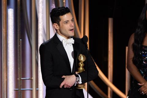 Rami Malek golden Globes HFPA photographer