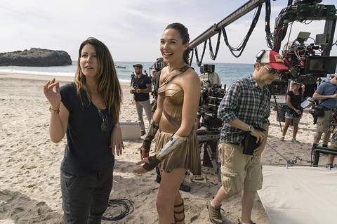 Patty jenkins gal gadot clay enos dc comis